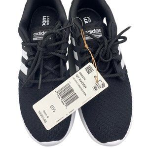 adidas white shoes with black stripes